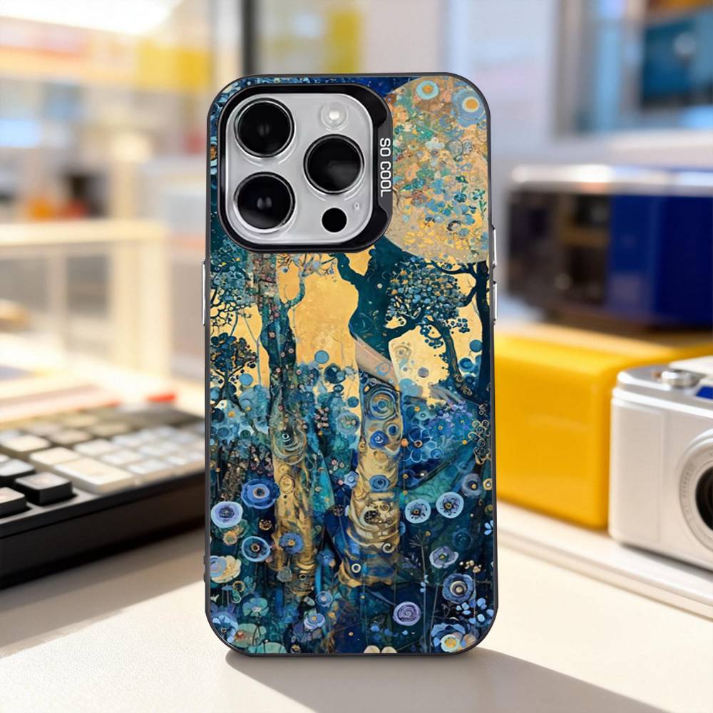 

The Kiss Gustav Klimt ART For iPhone 17,16,15,14,13,12,11,Pro,Max,Plus,E,Air,Mini Anti Fall Black Matte Hard Bumper Phone Case iPhone12mini