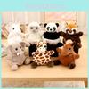 Animal Toy Panda Bag Pendant Unicorn Pony Plush Doll Elephant Key Chain Gifts