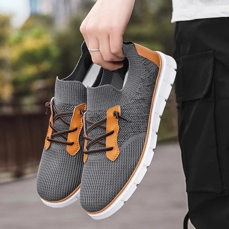 

Men s Casual Sports Shoes for Outdoor Comfort, Anti Slip and Wear-resistant Soles, Breathable Mesh and Soft Soled Walking Shoes 39 сірий колір