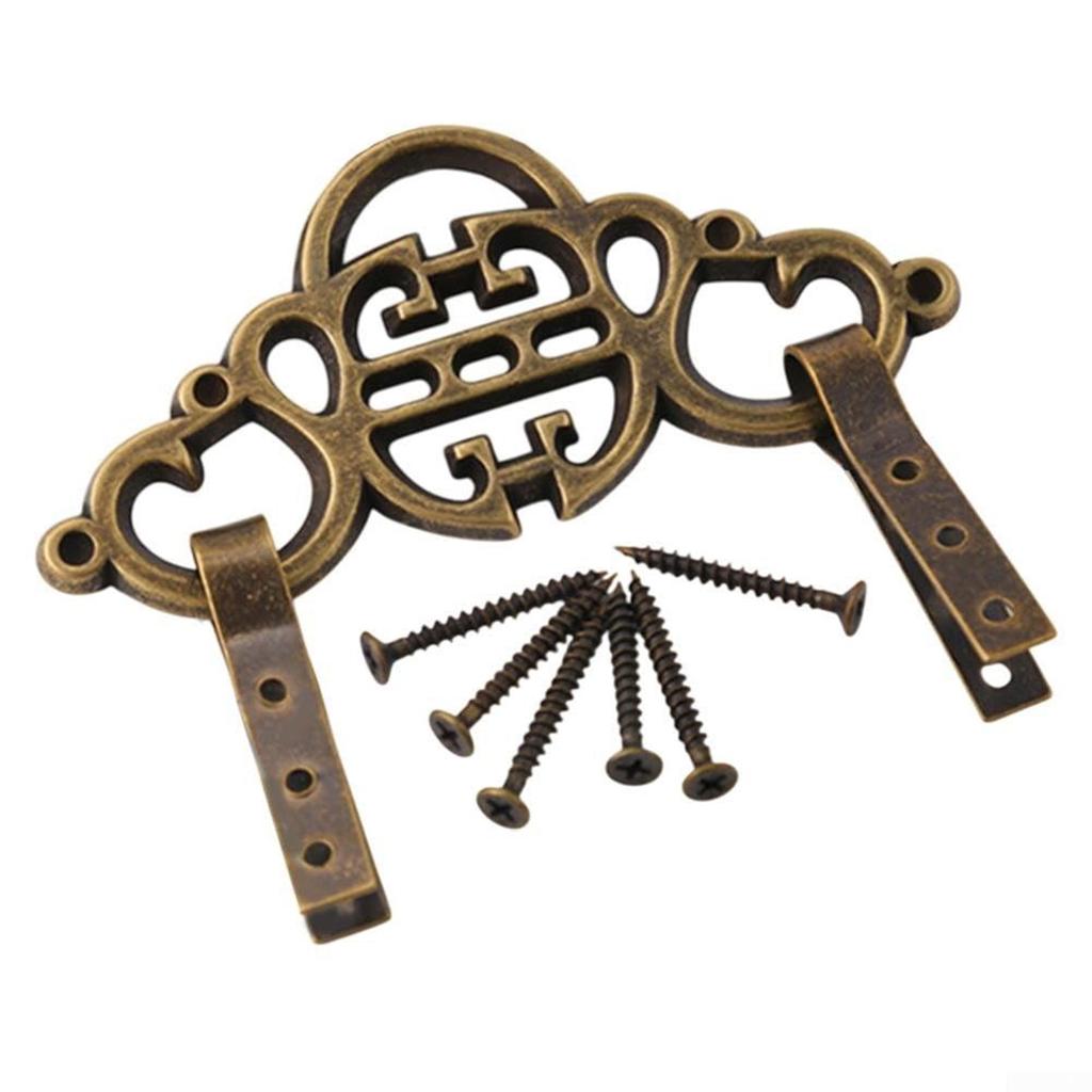 Vintage Brass Wall Hook Decorative Mirror Frame Durable Copper Hanger for Home Office Decor