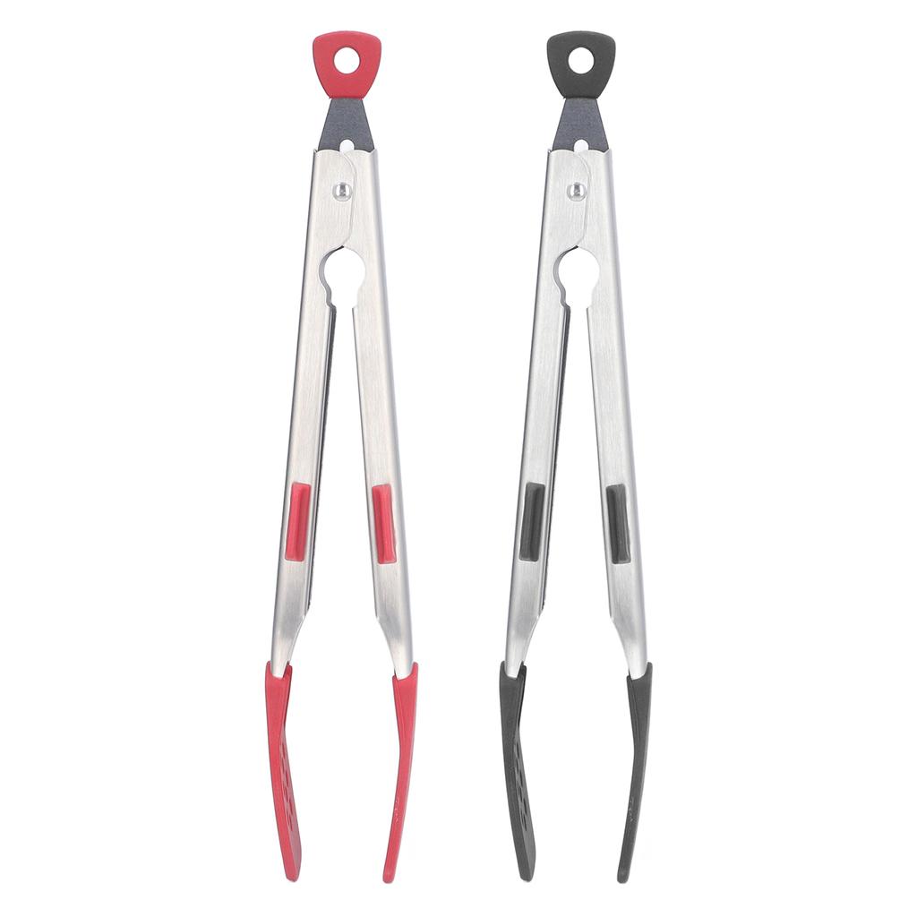 Food Tong Thickened 304 Stainless Steel Anti Slip Corrosion Resistant Barbecue Tongs for Restaurant