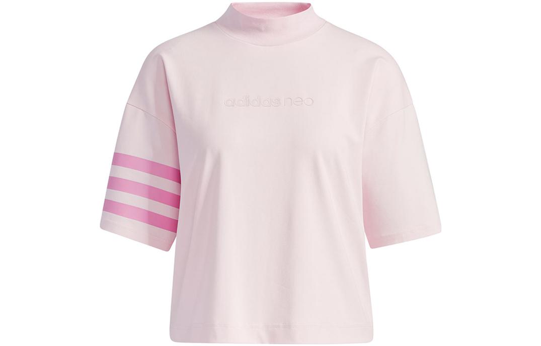 Adidas Neo Drop Shoulder Sleeve T Shirt Women s Pink GP5470 L
