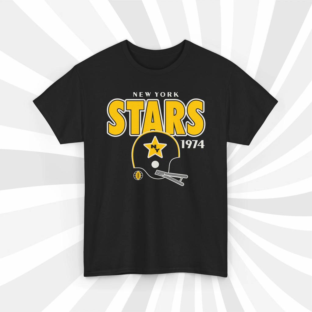 New York Stars 1974 WFL Vintage Football Helmet T Shirt - Giants Jets