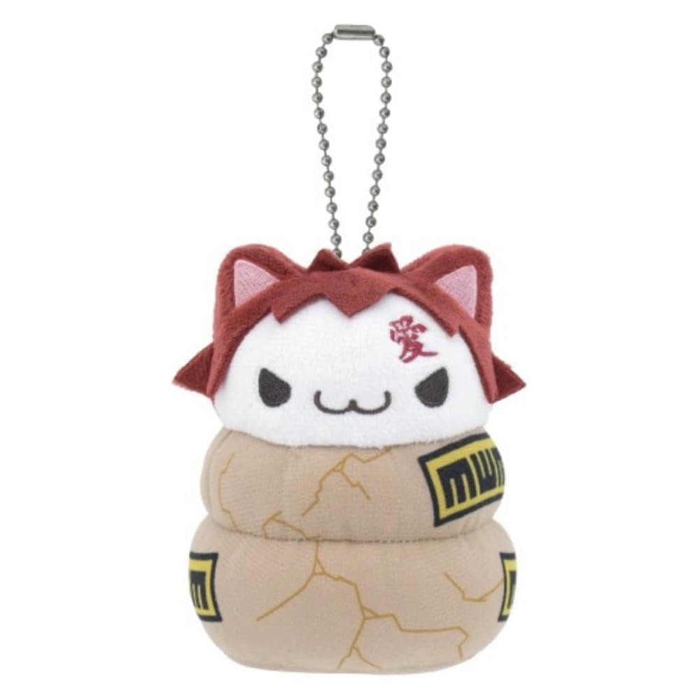 Bandai Namco Nui NARUTO Chibi Plush Mascot Mega Cat Project Gaara 110mm Height