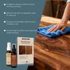AMZ Holzboden-Haushaltspflege-Spray, Möbelpflege-Politur mit Kolophonium & Nano-Siliziumdioxid, Tägliches Reinigungs-Schutzmittel für Holzoberflächen, Natürlicher Look 1 Set