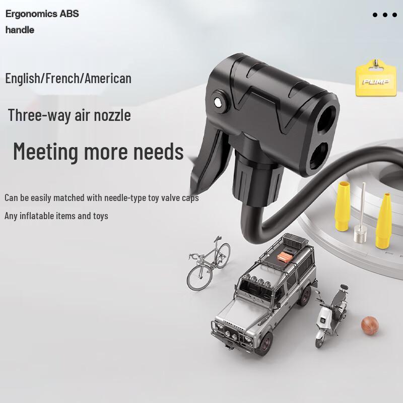 Portable High-Pressure Bicycle Air Pump