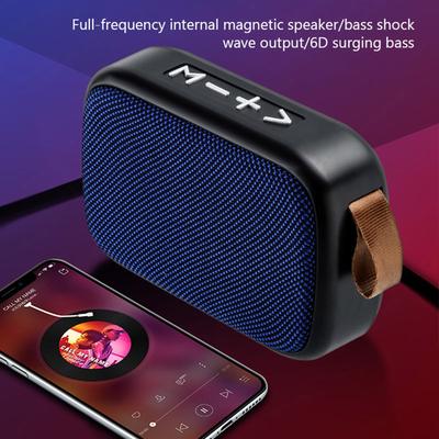 Portable Speaker with BT-compatible Wireless Stereo Sound Music System Subwoofer Speaker Stand TF Card FM for Phone