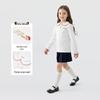 PawinPaw Girls' Cartoon Bear Collared Long-Sleeve T-Shirt