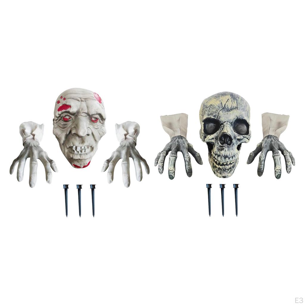 3 Pieces of Realistic Skeleton Stakes for Outdoors, Stake Outdoor Garden