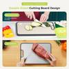 Kitchen Cutting Board Double Sided Titanium Cutting Boards for Double Sided Food Grade Pure Titanium Wheat Straw PP Easy to Clea