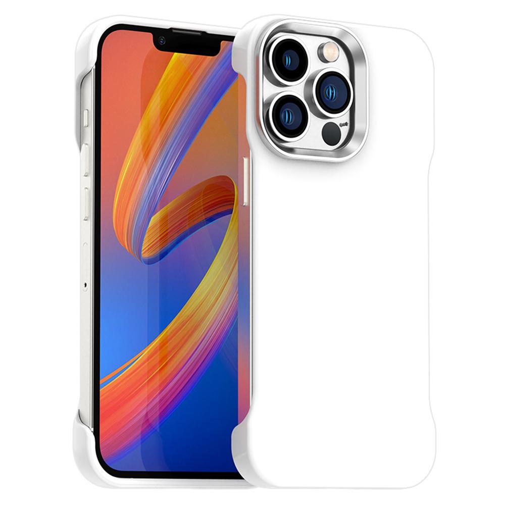 For iPhone 13 Pro Magnetic Case Frameless Ultra Thin TPU+PET Phone Cover Reinforced Corners