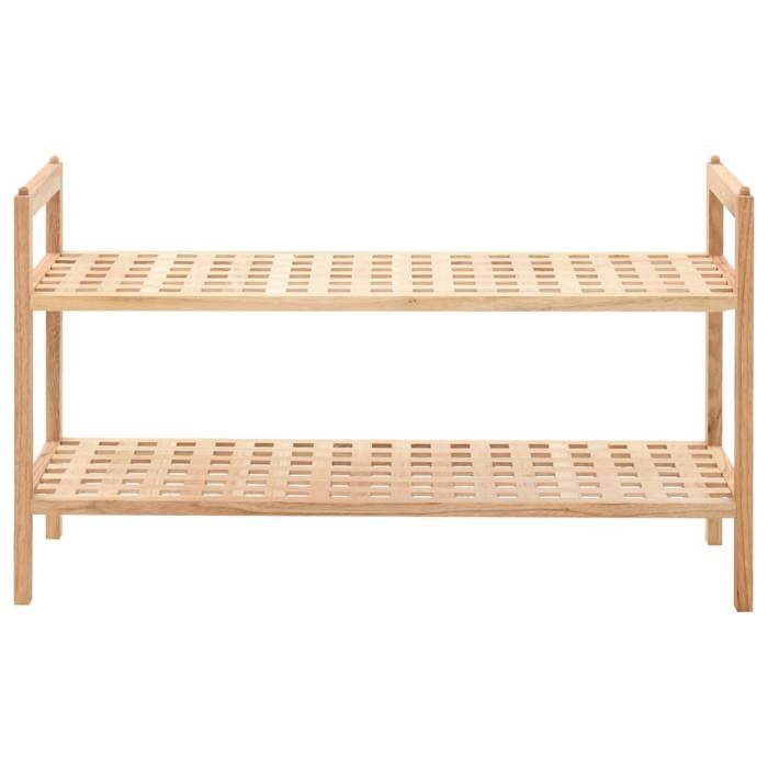 VidaXL Shoe Rack Solid Walnut Wood 69 X 26 X 40 Cm 247102