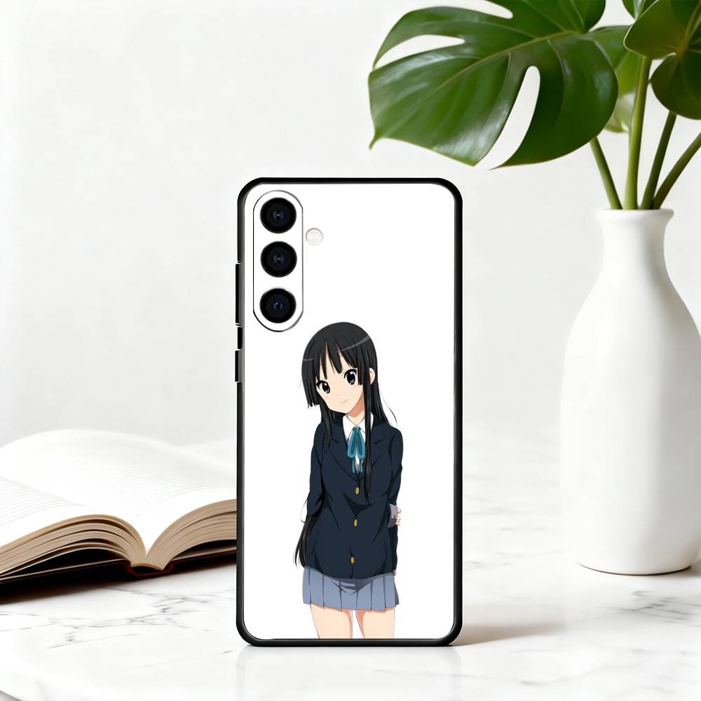 K-K-ON Mio Akiyama-KMA Phone Case For Samsung Galaxy A73,A72,A71,A70,A53,A52,A51,Soft Silicone Black Cover