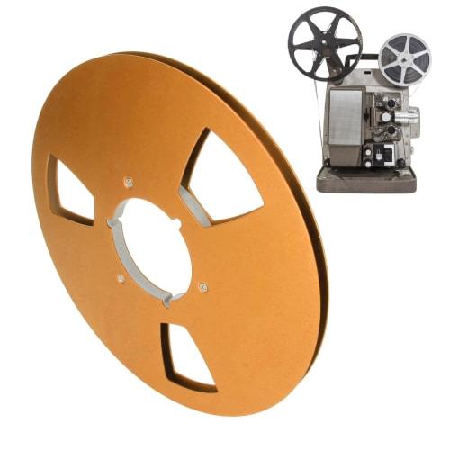 10-inch Replacement Tape Reel, Empty Tape Reel, Open Reel, Aluminum Alloy, Counter-Bending, 3 Wind-Resistant Holes, 1/4-inch Recording Tape Reel (Gold