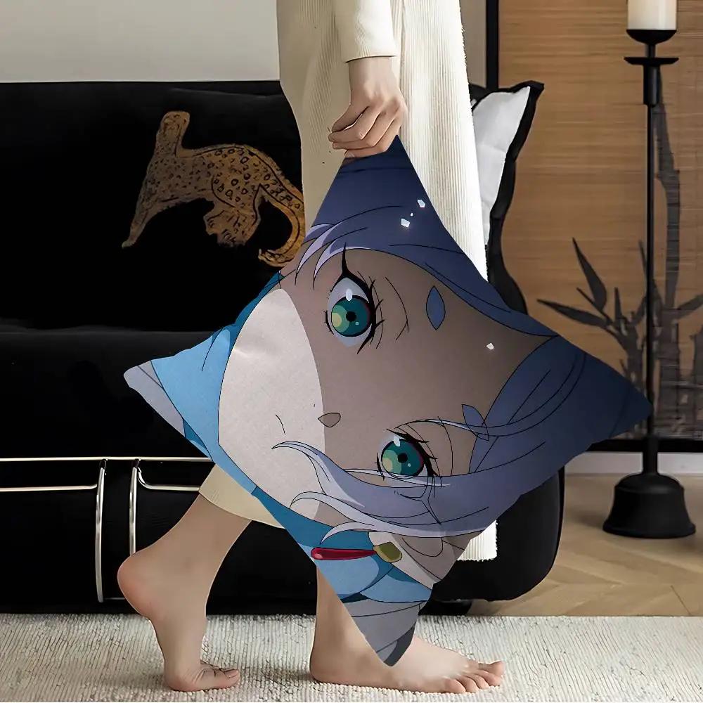 Hot Japan Anime Frieren 45*45cm Cushion Cover Pillow Cover Decor Pillowcase Home Pillowcase For Couch Pillow
