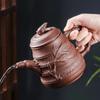 Tetera de arena púrpura Yixing, tetera de bambú de primavera de gran capacidad con filtro de acero inoxidable, tetera de barro rojo, juego de té grande de kung fu