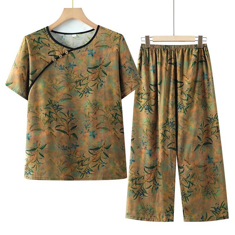 Traje casual de dos piezas para mujer estilo chino nuevo