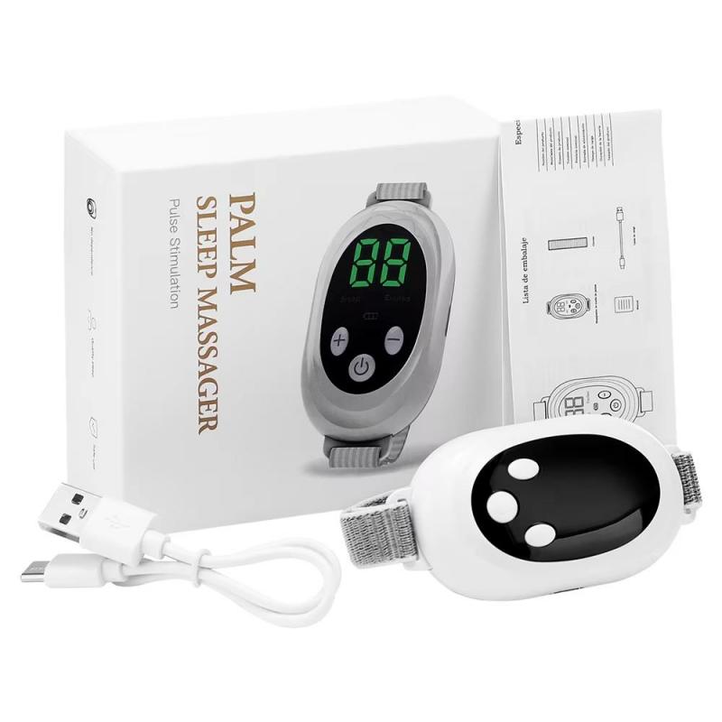 New Microcurrent Sleep Aid Device EMS Sleep Aid Machine Sleep Instrument for Insomnia Stress Anxiety Relief Palm Pulse Massager580 Purchases