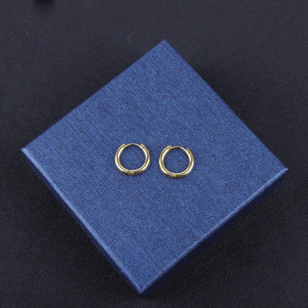 1Pcs Circle Hoop Earring for Women Men Ear Rings Ear Huggie 6-18mm