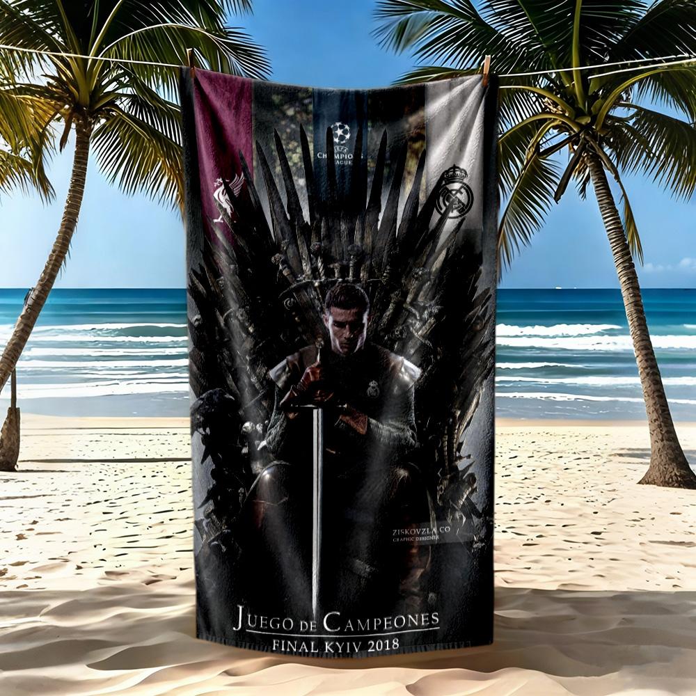 Juventus Beach Towel Super Soft Absorbent Comfortable Lightweight Perfect For Traveling Yoga Camping And Swimming