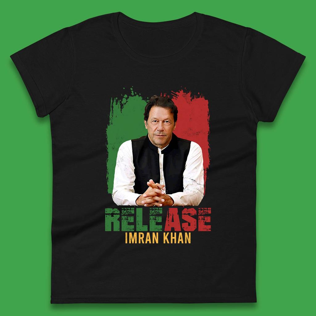 Rilasciate Imran Khan Prigioniero N. 804 State Con Imran Khan Pakistan Maglietta Donna T-Shirt Top Uomo Top Unisex