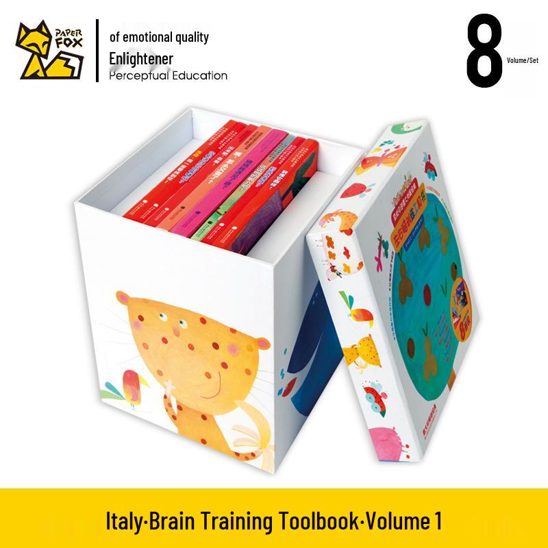 Complete 8-Volume Italian Brain Training & Logic Development Set for Early Education