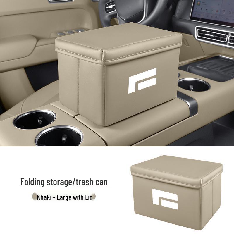 Jishi 01 Car Storage Box - Multi-functional Foldable Organizer & Trash Can