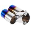 1 Pcs Universal Stainless Steel Car Rear Dual Outlets Exhaust Muffler Tail Pipe Tip Tailpipe