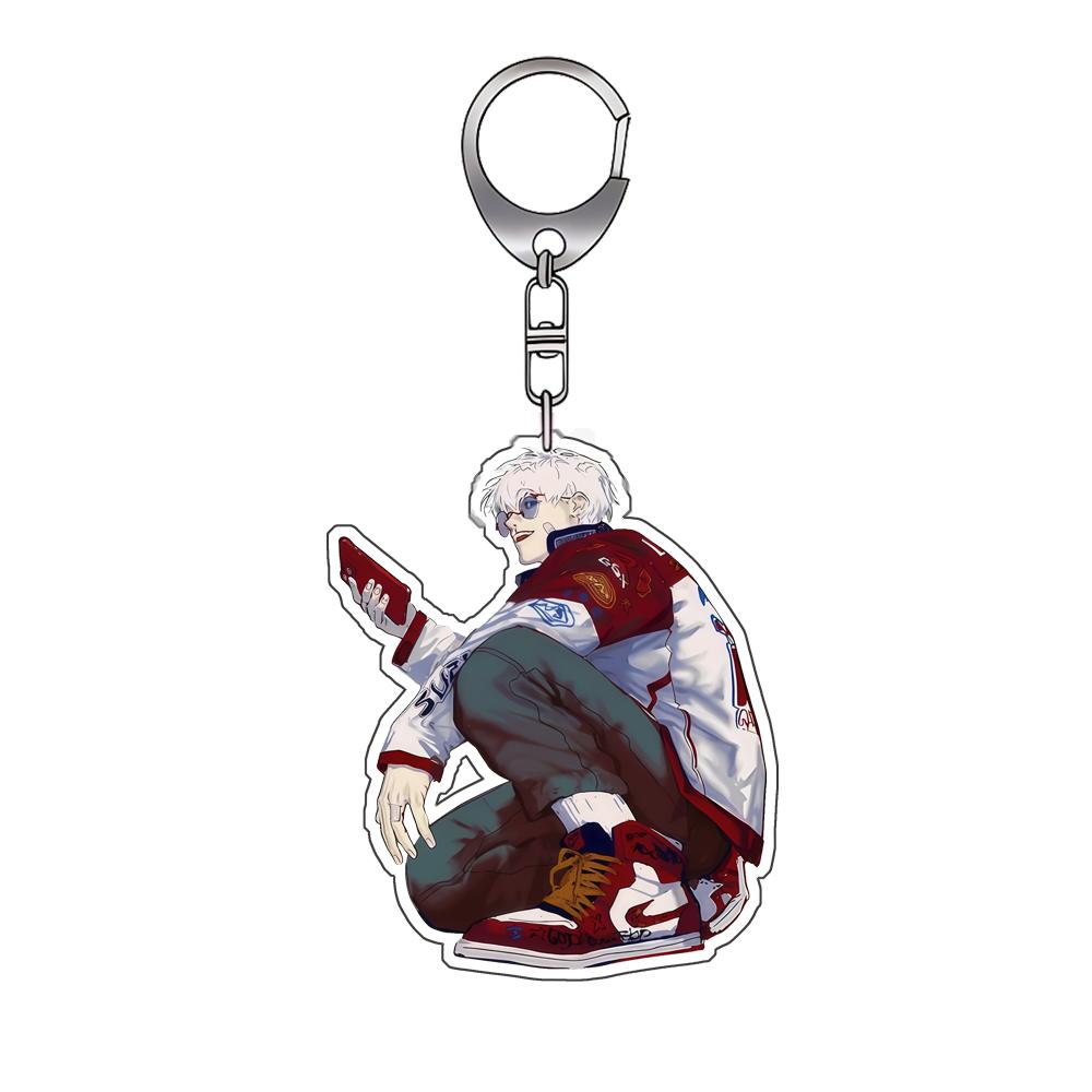 Acrylic Keychain for Jjk Satoru Gojo Ryomen Sukuna Amane Backpack Pendant Anime Decoration Collection Exquisite Gift Toy