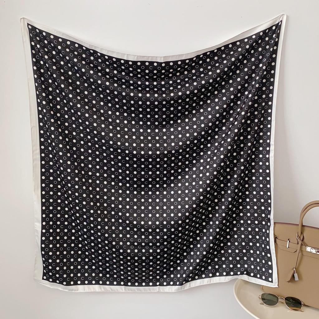 90×90 Großer Hochwertiger Schwarz-Weiß Gestreifter Schal: Professionelle Halsbekleidung, Stirnband & Sonnenschutz-Kopftuch