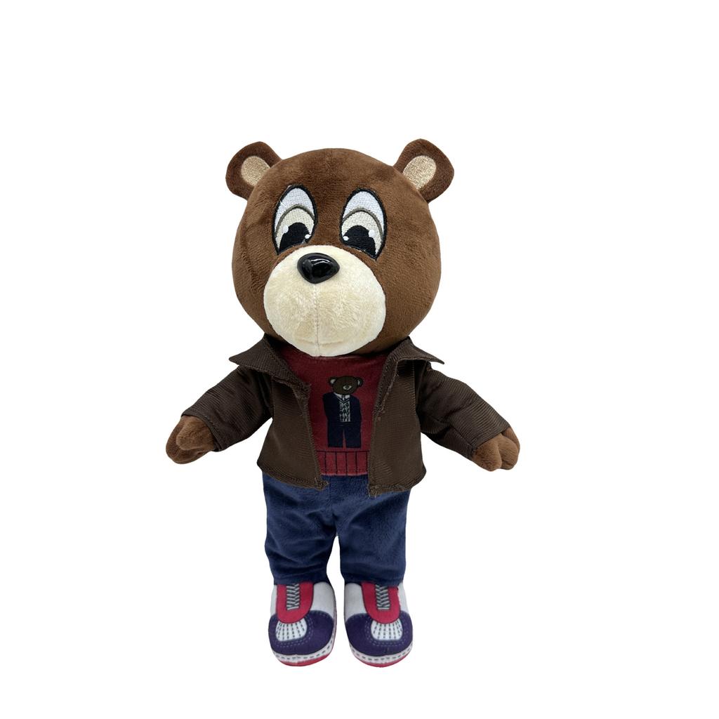 25-30CM Funny Joy Kanye Teddy Bear Plush Toy Cartoon Bear Dolls Stuffed Soft Toy Christmas Birthday Gift For Children