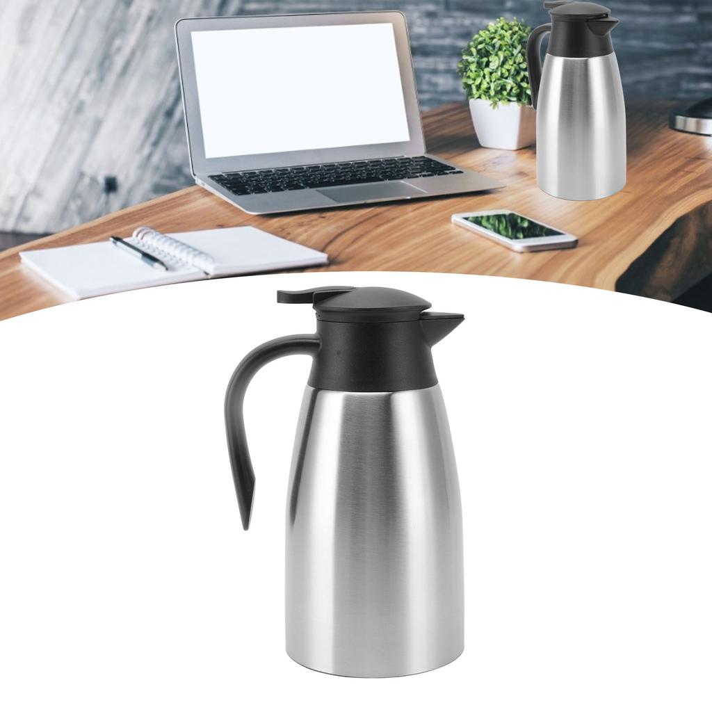 Large Capacity Press Type Thermal Kettle Inner   304  Stainless Steel Thermal Coffee   for Home Student