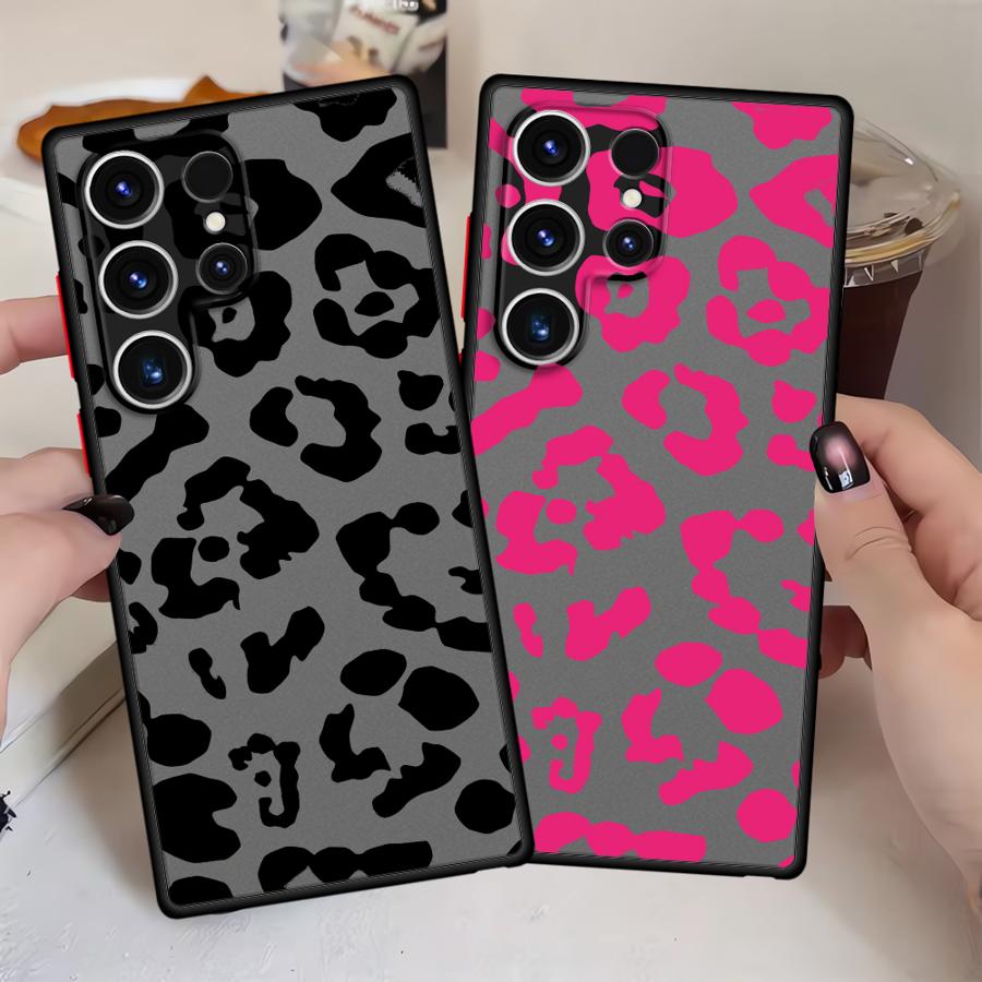Leopard Print Case for Samsung Galaxy S21 Note 20 Ultra 10+ S23 FE S24 Plus S25+ S24+ S23+ S25 Ultra S20 S22+ S21+ S22 Back
