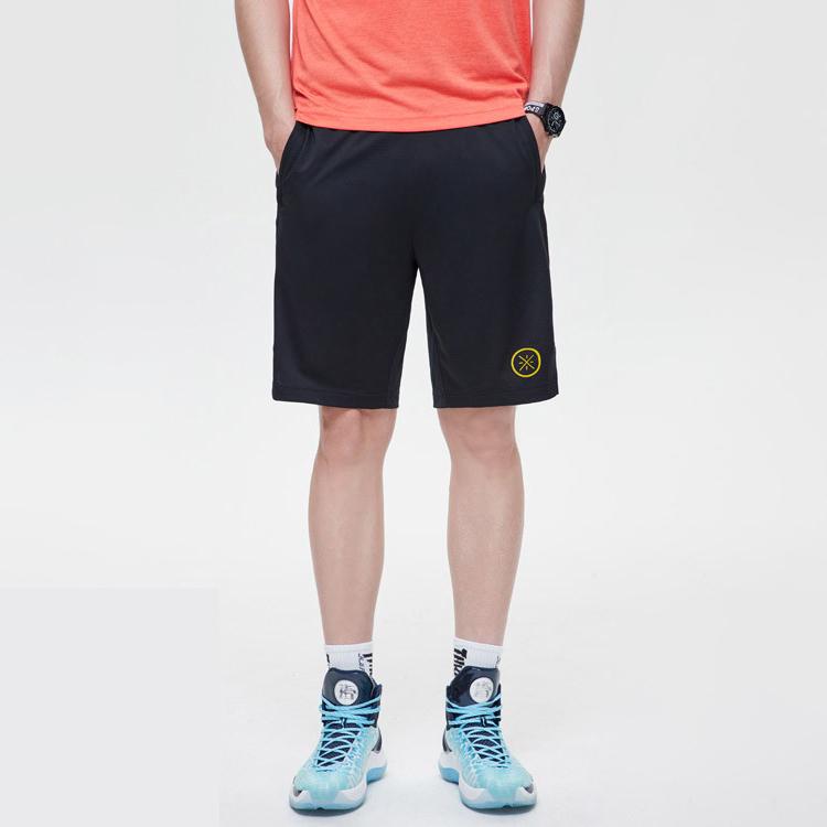 Li Ning Wade Series Running Fitness Sports Shorts Men Shorts Black AAPP043-1