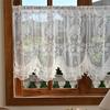 Enduring Pattern Window Panel Rod Pocket Curtain Sturdy Polyester Fabric for Home Privacy Screen