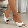 Fashion 2025 new Sexy versatile Lady Slippers Low Heel Leisure comfortable Summer Sandals Women's Fashion Open Toe Square heel shoes