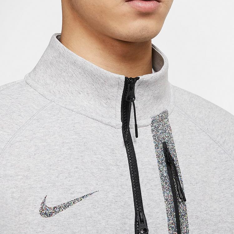 Nike Sports Casual Stand Collar Jacket Men Outerwear Grey CJ4501-902