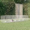 VidaXL Rabbit Cage 5 Panels 273x79x54 Cm Galvanized Iron Hutch Enclosure Run 171571