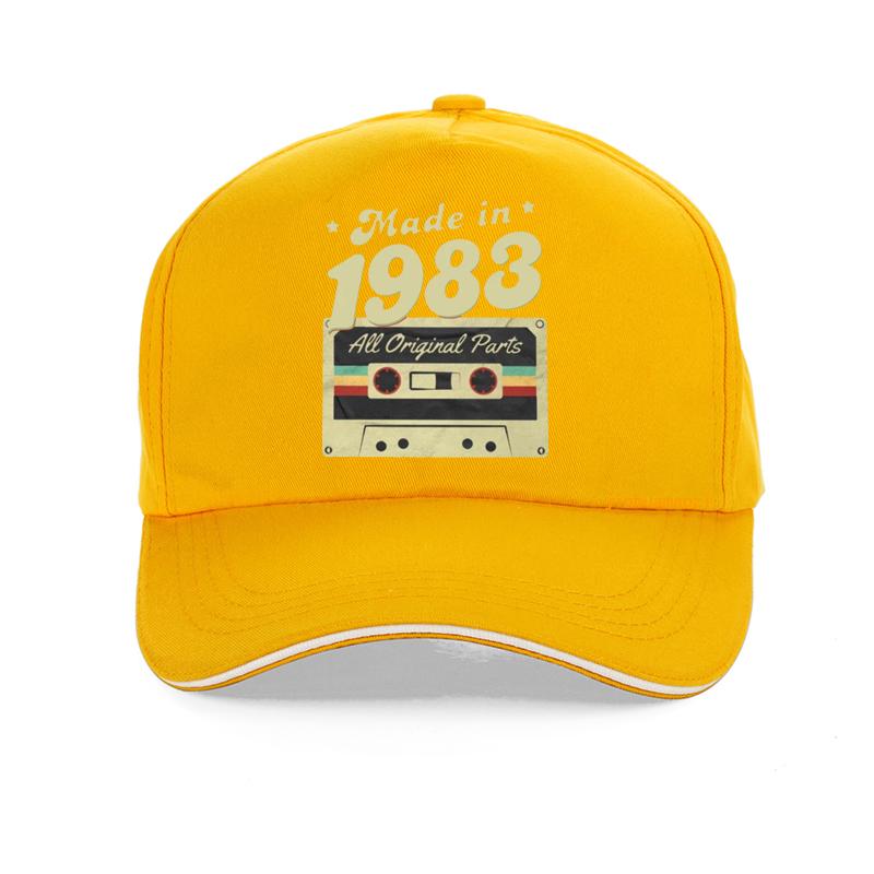 Funny Vintage Made In 1983 Baseball Cap Summer Style Funny Unisex Women Hip Hop Hat Adjustable Gym Golf Caps Gorro