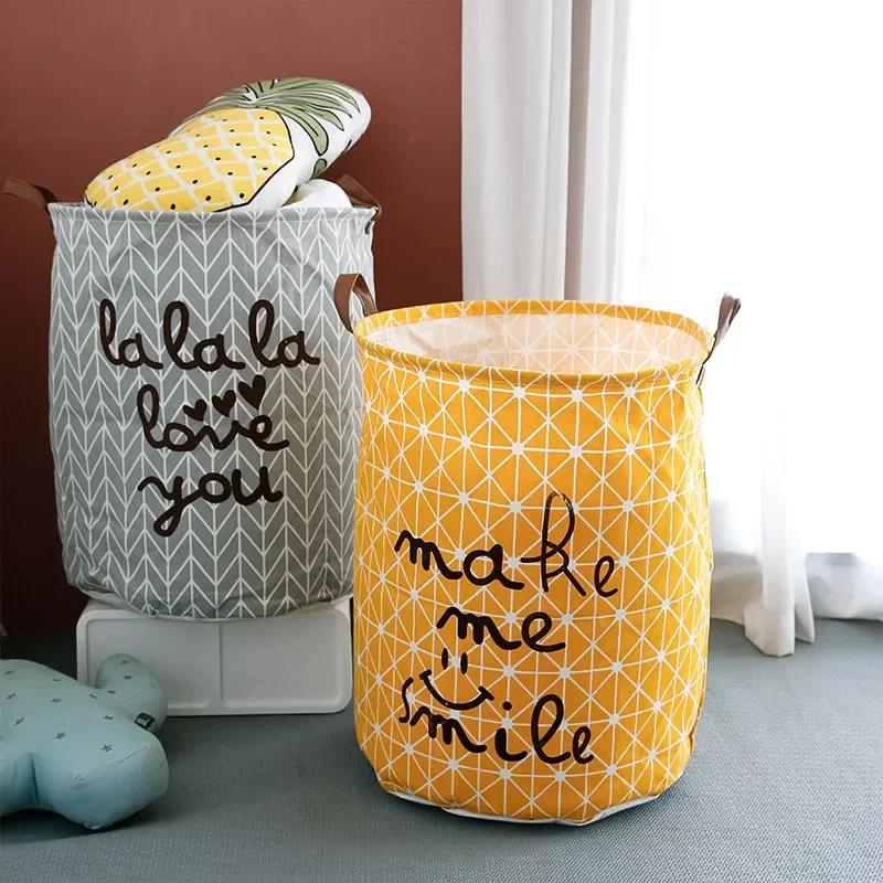 Foldable Laundry Storage Basket Clothes Storage Bag Dirty Laundry Basket Kids Toys Organizer Household Sundries Storage Canasta