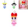 Powerpuff Girls Blossom Plush Keychain With Soft Short Pile For Kids And Collectors