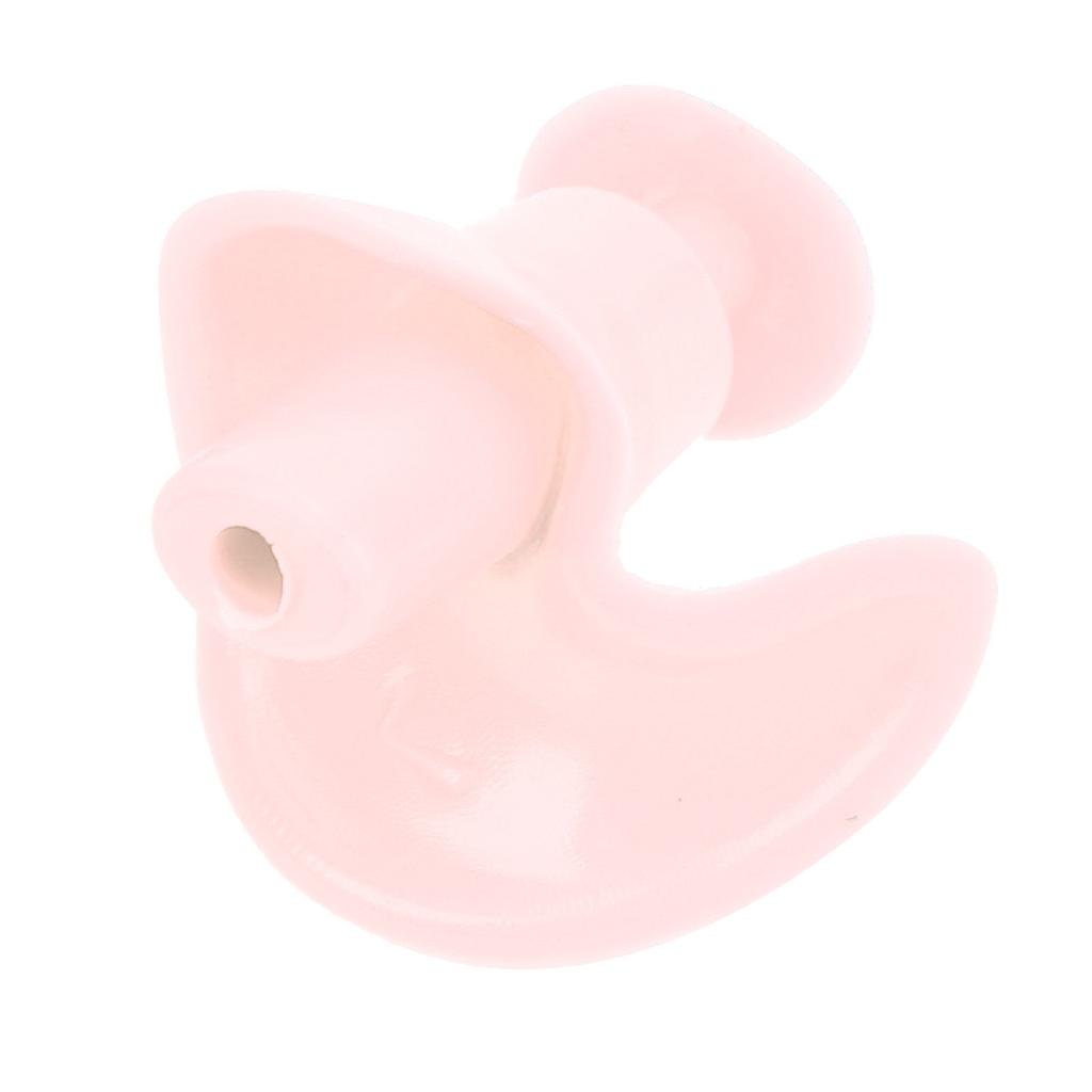 Silicone Waterproof DustProof Spiral Earplug for Children and Adults Swimming Accessory(Blue )