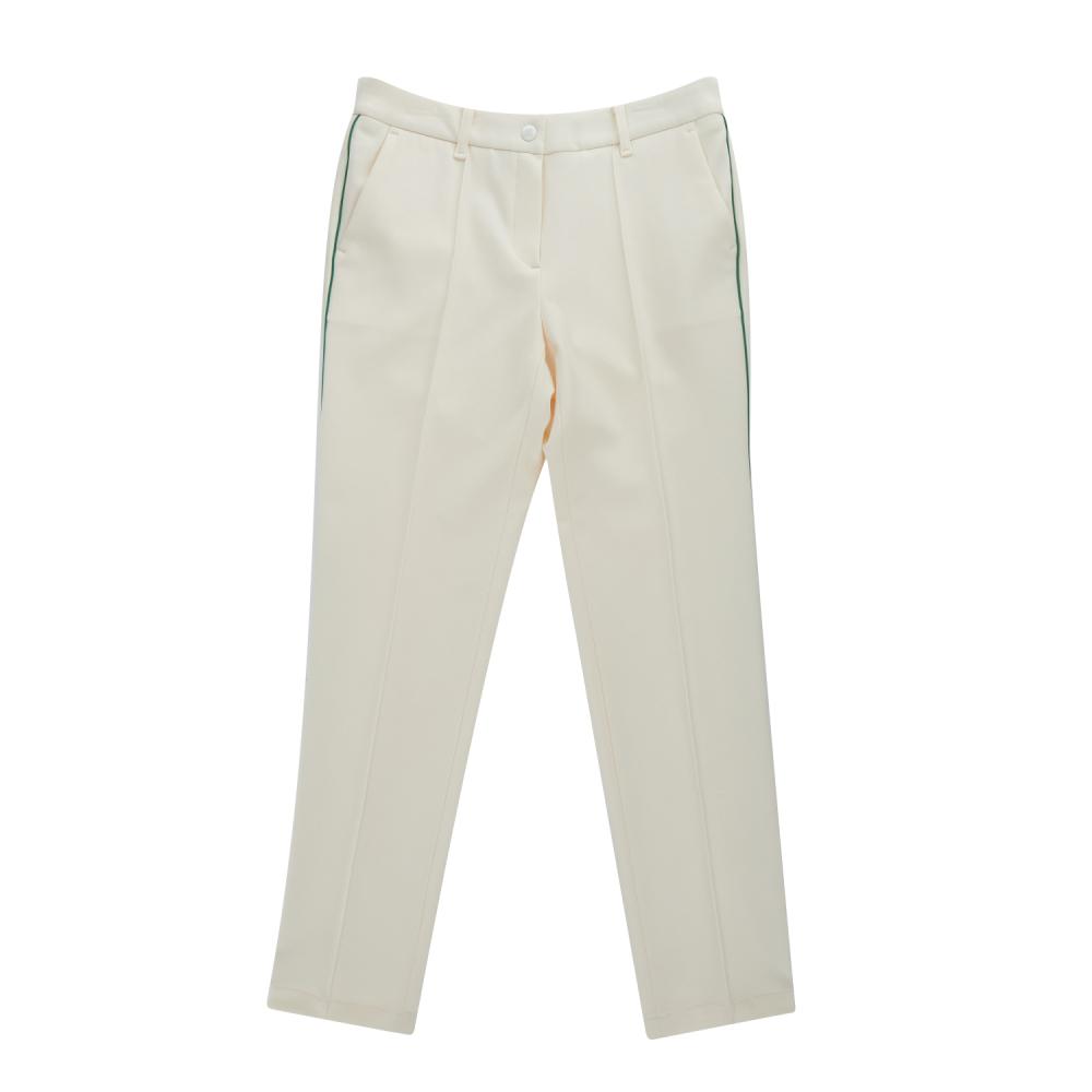 MARTINE GOLF Line Point Straight Fit Pants_White