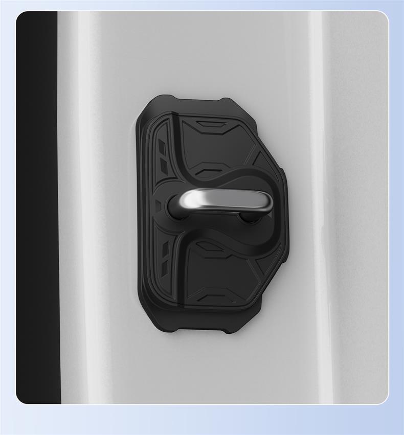 Protezione fibbia blocco portiera auto Volvo: Pattino in Silicone Spesso Anti-collisione per Assorbimento degli Urti Silenzioso