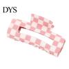Plaid Hair Claw 1/4Pcs Women Claws Strong Fixation Pattern Durable Synthetic Hairpin Design Clips Versatile Lattice Accessories Patterned Accessory