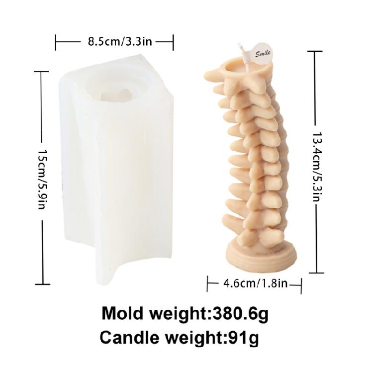 Halloween Skull Candle Silicone Mold Table Ornament Mould DIY Plasters Mold