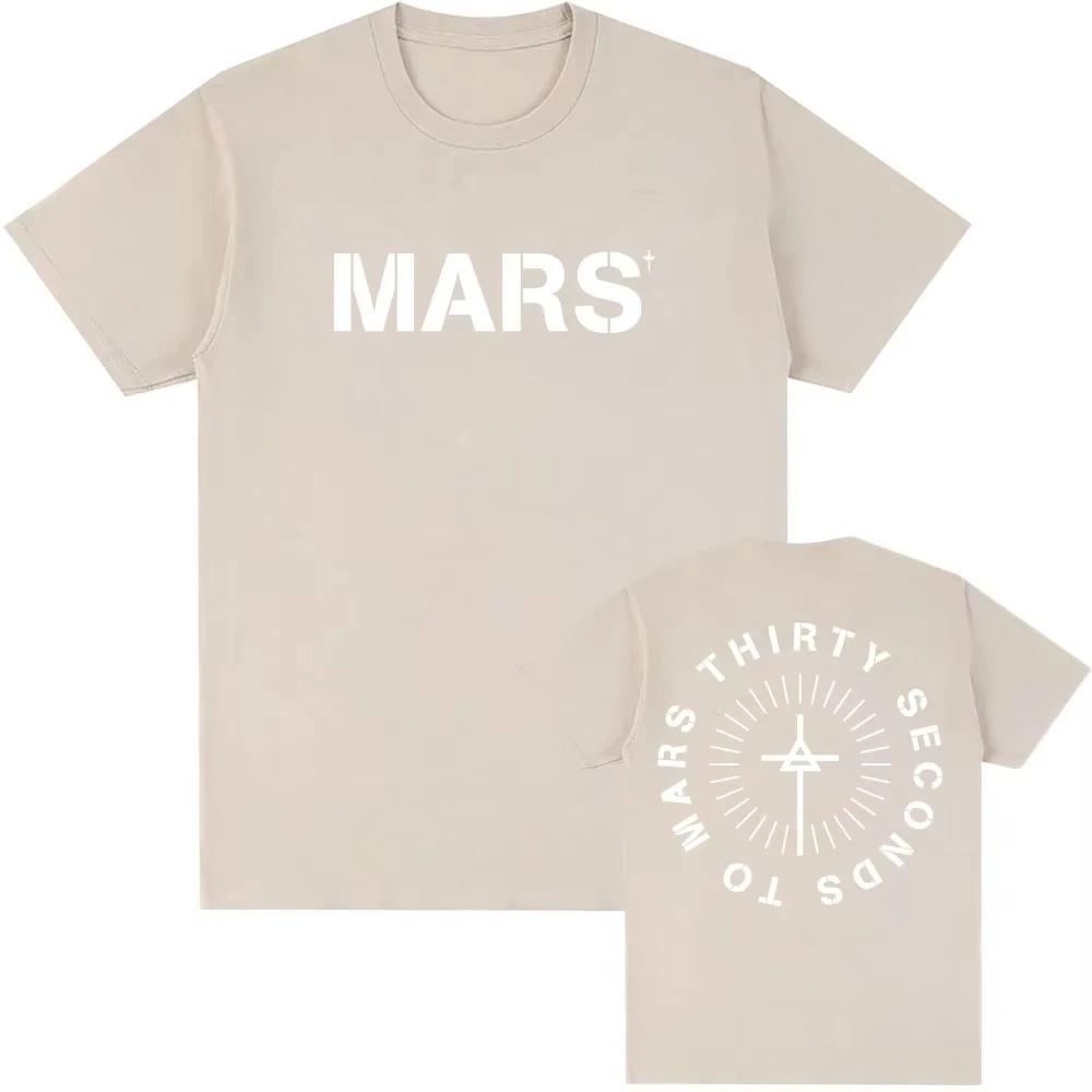 30STM Distressed Logo Rock Band Thirty Seconds To Mars T-shirt Cotton Fashion Short Sleeve Tshirt Casual Summer Men's Women Tee