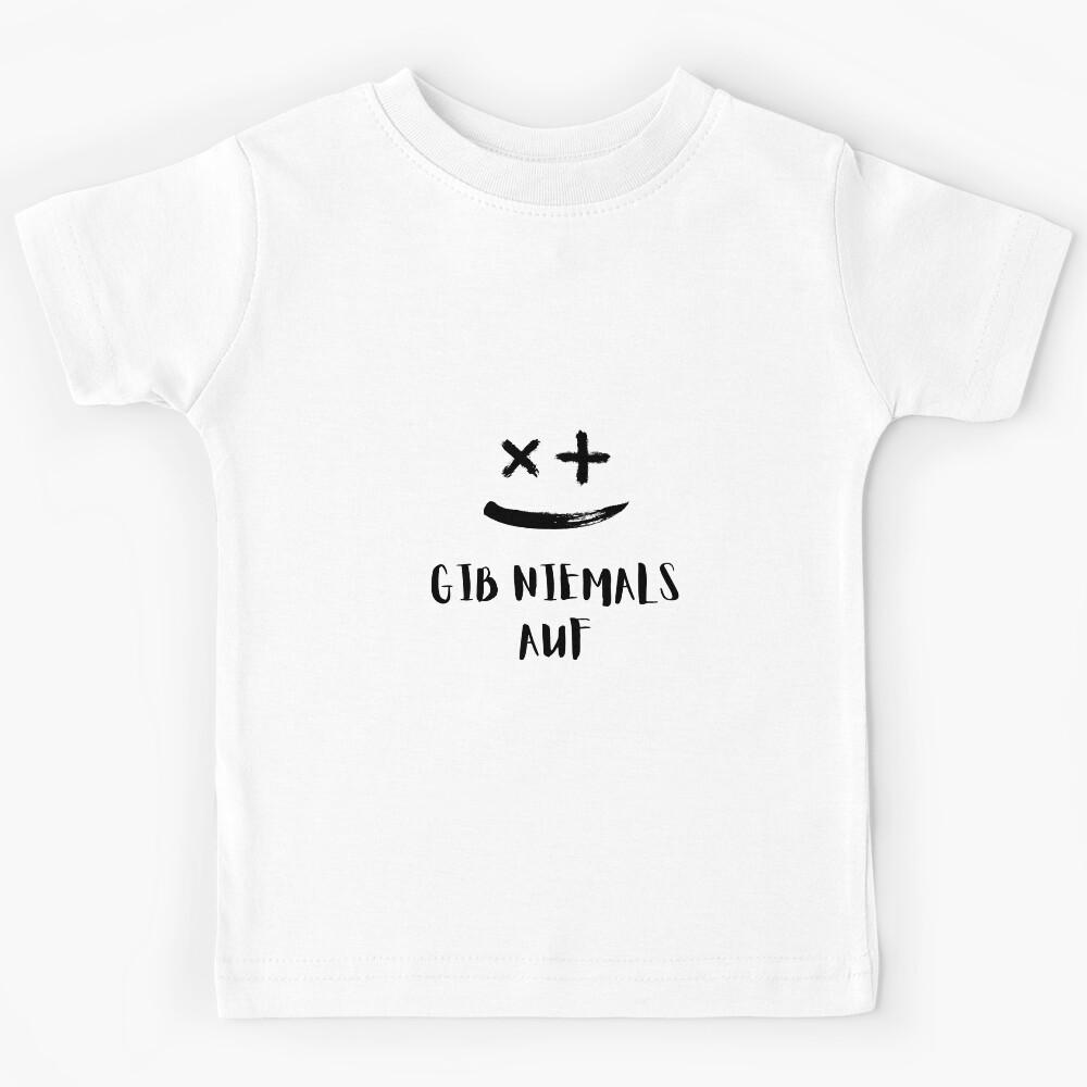 Gib niemals auf - Never Give Up, Motivational German Quote Kids T-Shirt 100