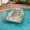 Schwimmende Armlehne mit Getränkehalter, aufblasbare Pool-Schwimmtiere für Erwachsene, strapazierfähiger Liegestuhl, Schwimmstuhl, Hängematten-Sitz mit Sommerparty-See-Strand-Raft