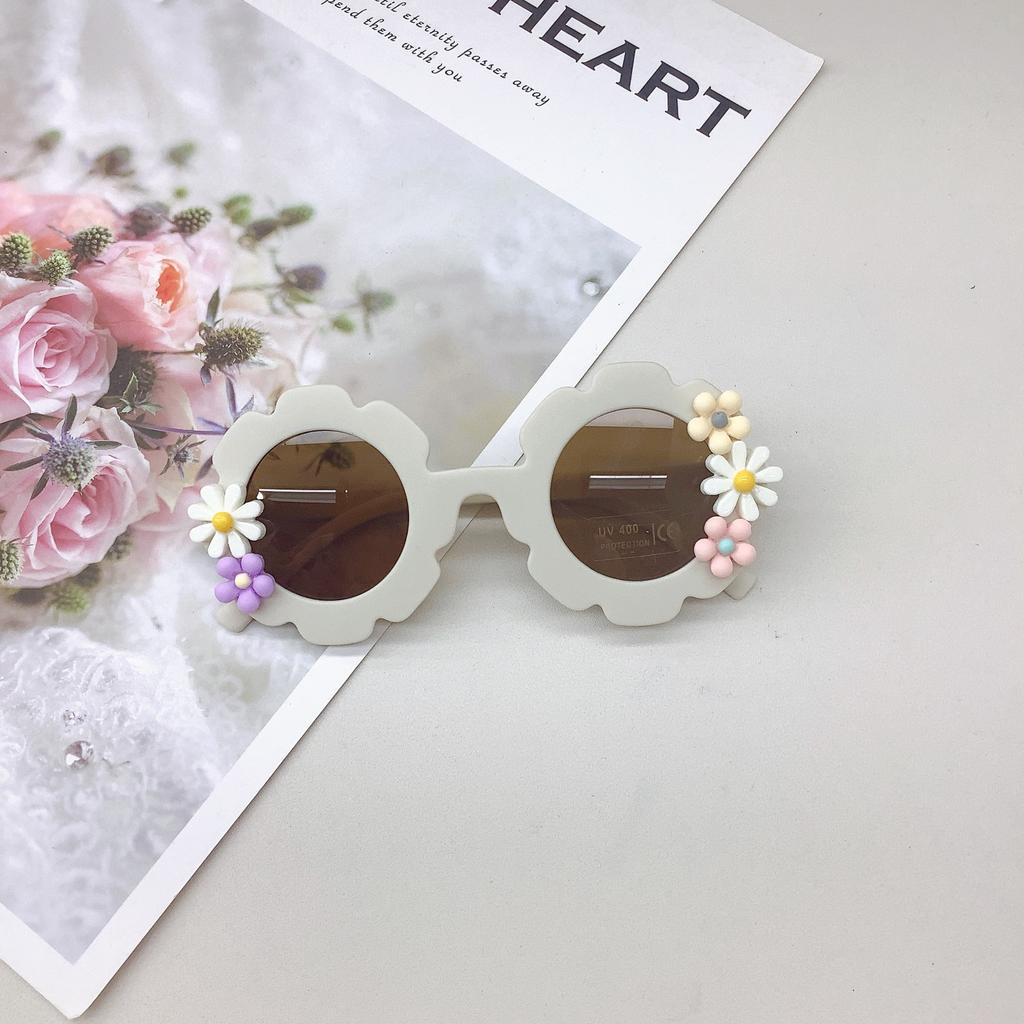 Fashion Cute Diy Children'S Sunglasses Trend Girls Concave Sunglasses Uv-Proof Uv400 Glasses